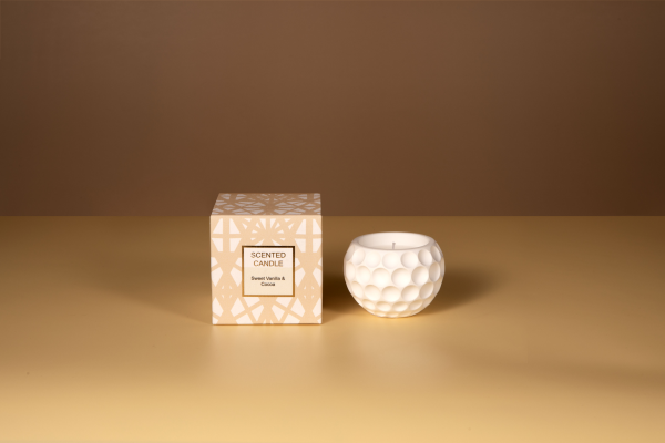45g scented candle in plaster jar