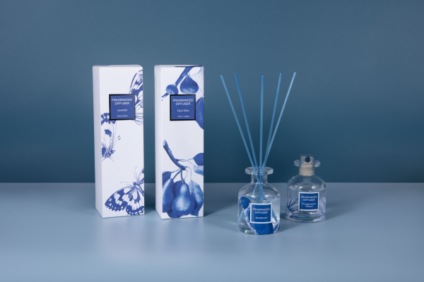 80ml diffuser in glass bottle+6pcs cotton reeds in gift box