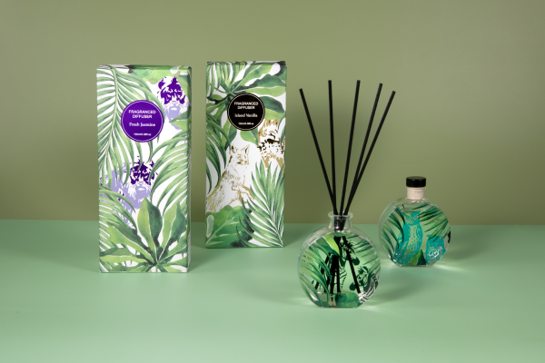 100ml diffuser in glass bottle+6pcs cotton reeds in gift box