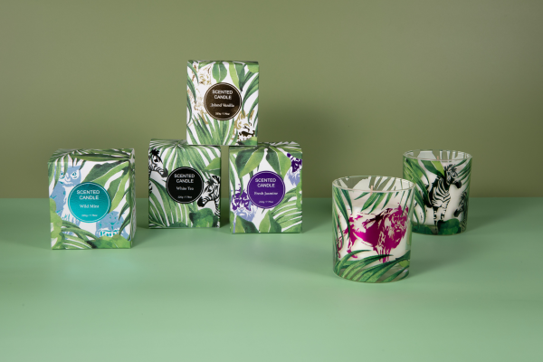 280g scented glass candle in gift box